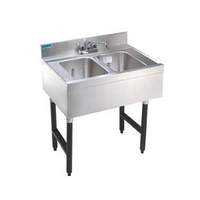 Advance Tabco 24in 2-Compartment Underbar Sink Unit with Faucet - SLB-22C-X 