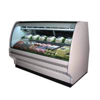 Howard McCray 99" Refrigerated Deli Curved Glass Display Case White - SC-CDS40E-8C-LS