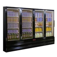 Howard McCray Four Hinged Glass Door Freezer Merchandiser Black (2) 3/4 HP - GF102BM-FF-B 