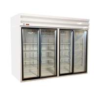 Howard McCray Four Glass Door Merchandiser Cooler Top Mount White - GR102 