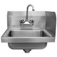 Advance Tabco 14" x 10" Wall Mount Hand Sink w/ 7-3/4" Right Side Splash - 7-PS-EC-SPR-X