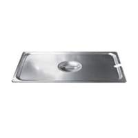 Winco 1/3 Size Notched Stainless Steel Steam Table Pan Cover - SPCT 
