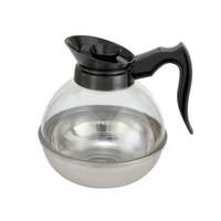 Winco 64oz Coffee Decanter Plastic with stainless steel Base - CD-64K 