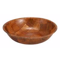 Winco 16in Salad Bowl Round Woven Wood - WWB-16 