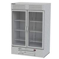 beverage-air 49cuft Two Glass Door stainless steel Reach-In Refrigerator - RB49HC-1G 