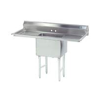 Advance Tabco 1 Compartment Sink 16inx20inx14in Size Bowl 18in Two Drainboards - FC-1-1620-18RL-X 