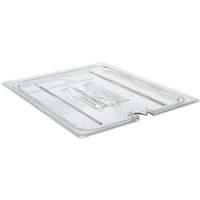Cambro Camwear 1/4 Size Notched Food Pan Cover With Handle - 40CWCHN135 