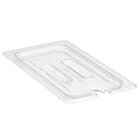 Cambro Camwear 1/3 Size Notched Food Pan Cover With Handle - 30CWCHN135 