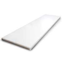 Gaskets Unlimited White Poly Cutting Board 48in x 10in x .5in - POLY CUTTING BOARD 48X10X.5 