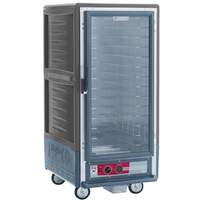Metro 3/4 Mobile Holding/Proofing Cabinet Univ. Wire with Clear Door - C537-CFC-U-GY 