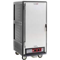 Metro 3/4 Mobile Holding/Proofing Cabinet Univ Wire with Solid Door - C537-CFS-U-GY 