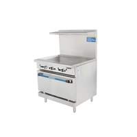 Radiance 36in stainless steel Heavy Duty Gas Range with Griddle 94,000BTU - TAR-36G 