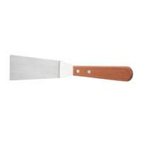 Winco Grill Spatula with 2-1/2in x 5-1/2in Blade Wooden Handle - TN165 