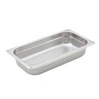 Winco stainless steel 1/3 Size Steam Table Pan Heavy Weight 2-1/2in Deep - SPJH-302 