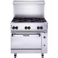 Vulcan Endurance 36in Range with 6 Burners and Convection Oven - 36C-6B 