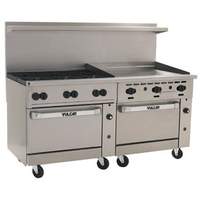 Vulcan 72" 6 Burners 36" Thermostatic Griddle w/2 Convection Ovens - 72CC-6B36GT