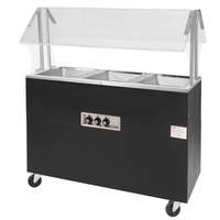 Advance Tabco 62in Electric 4 Wells Portable Hot Food Table Solid Base 240v - B4-240-B-SB 