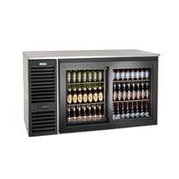 Krowne Metal 60in Sliding Glass Door Back Bar Cabinet Refrigeration Left - SD60L 