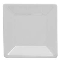 Thunder Group 1 Each 13-3/4" Square Melamine Plate Passion White, NSF - PS3214W