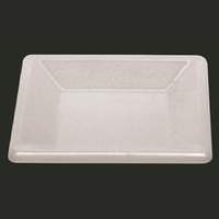 Thunder Group 4" Square Melamine Plate Passion White, NSF - PS3204W