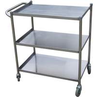 Green World by Turbo Air Turbo Air 15inx24in stainless steel Utility Cart with 4in Rubber Casters - TBUS-1524 
