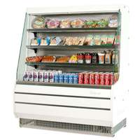 Turbo Air 8.3cuft Open Display Refrigerated Merchandiser with White - TOM-40MW(B)-N 
