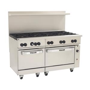 Vulcan Endurance Series 60" 10 Burner Range w/ 2 Std. Ovens - NAT - 60SS-10B-NAT