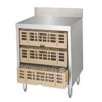 Advance Tabco 24inx21inx33in stainless steel Underbar Basics Closed Glass Rack Cabinet - CRCR-24-CT-X 