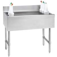 Advance Tabco 30"W stainless steel Cocktail Unit with 7 Circuit Cold Plate 98lb Ice Cap. - CRI-12-30-7-X 