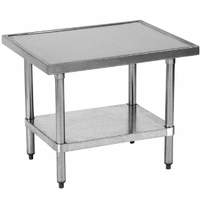 Globe Stainless Mixer Table Top with Galanized Undershelf & Legs - XTABLE