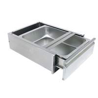 BK Resources 20"W x 20"D x 5"H Pan Size Drawer Assembly w/ No Spacers - BKDWR-2020-ASSY-SS
