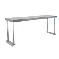 BK Resources 48"W x 12"D Table-Mount Single Overshelf - Stainless Steel - BK-OSS-1248 