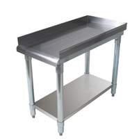 BK Resources 16x30" Stainless Steel Equip Stand with undershelf & riser - SVET-1530