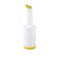 Winco 2qt Yellow Bar Drink Mix Pourer - PPB-2Y 