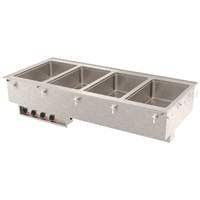 Vollrath (4) 12in x 20in stainless steel Hot Food Electric Drop-in Well Unit - 3640610 