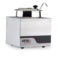 APW Wyott S/s 4 Qt Round Well Food Warmer w/ Inset, Lid & Ladle - W-4B PKG