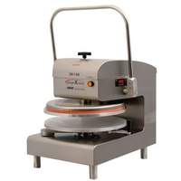 DoughXpress 18in Manual stainless steel Pizza Dough Press with Alum. Platens 120V - DXM-SS-120 