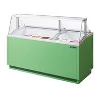 Turbo Air 18.8cuft Ice Cream Dipping Cabinet with 12-Can Capacity Green - TIDC-70G-N 
