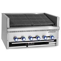 Imperial Steakhouse 4 Burner 24" Countertop Charbroiler Gas - IABS-24