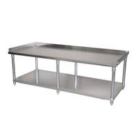 BK Resources 72"x30" Stainless Kitchen Equipment Stand - 6 Legs - VETS-7230-6