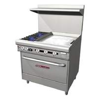 Southbend 36in Ultimate Range, Gas/Electric, 2 Burner 24in Griddle Right - H4361A-2GR 