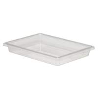 Cambro Camwear 18x26x3-1/2 Clear 5 Gallon Food Storage Container - 18263CW135
