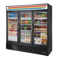 True 72 Cu.Ft. Three Section Swing Door Commercial Refrigerator - GDM-72-HC~TSL01