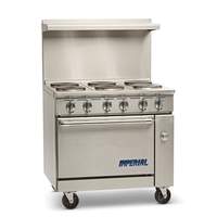 Imperial 6 Burner Electric Range with Convection Oven - IR-6-E-C 