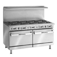 Imperial 60in Gas Restaurant Range w/10 Burners & Two 26.5in Ovens NAT - IR-10 