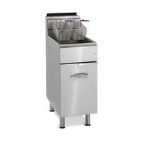 Imperial 50lb Gas stainless steel Deep Fryer Floor Model with 2 Baskets - LP - IFS-50-LP 