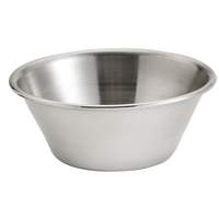Browne Foodservice 4 oz Stainless Steel Rolled Edge Sauce Cups - 515057