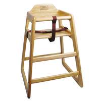 Winco Stacking High Chair - Natural Finish - CHH-101