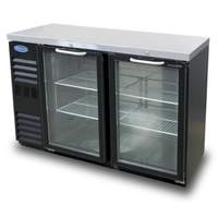 Nor-Lake 11.6 cu ft Refrigerated Back Bar Cabinet with 2 Glass Doors - NLBB48NG