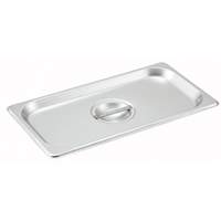 Winco 1/9 Size Stainless Steel Solid Steam Table Pan Cover - SPSCN 